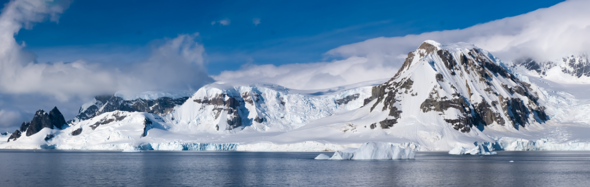 mountains covered in snow
