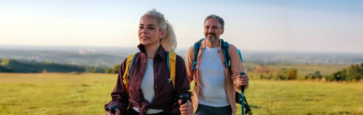 couple hiking together