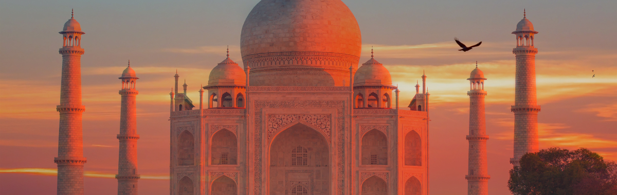 the Taj Mahal in India
