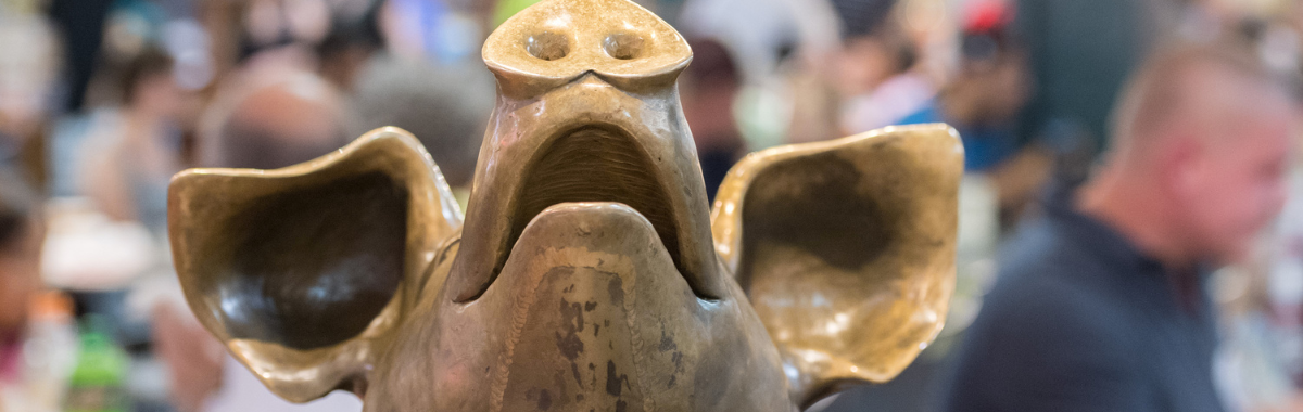 Reading Market's bronze pig statue