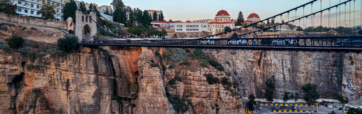 bridge and mountainside in Algeria