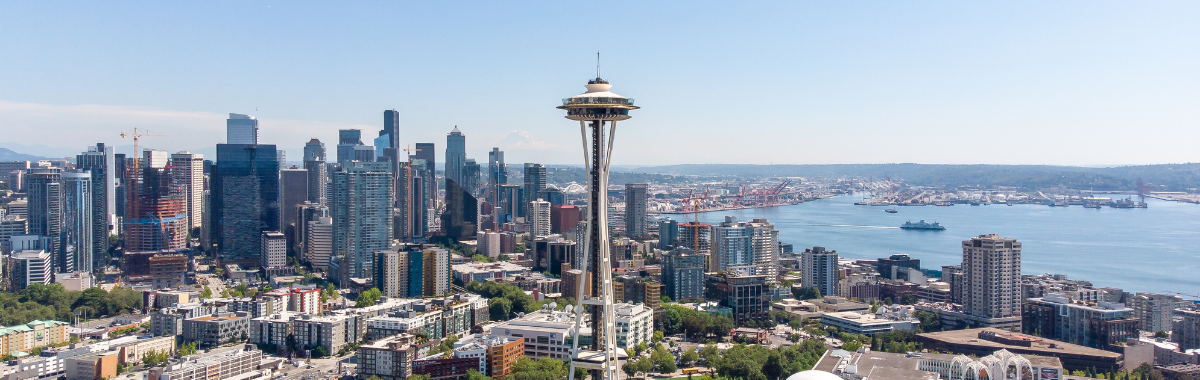 Seattle Washington aerial shot