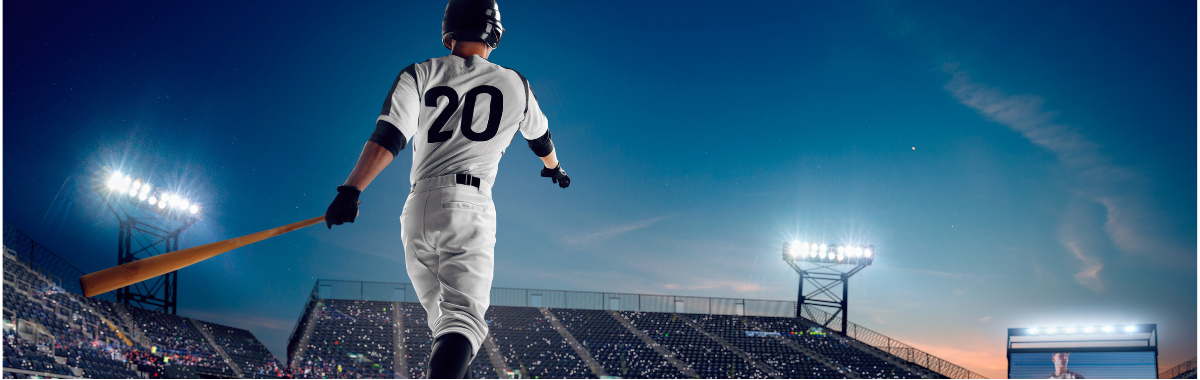 baseball player hitting a homerun