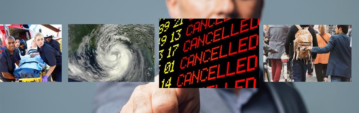 thumbnail images of travel emergencies