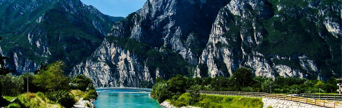 mountains with a small lake nearby