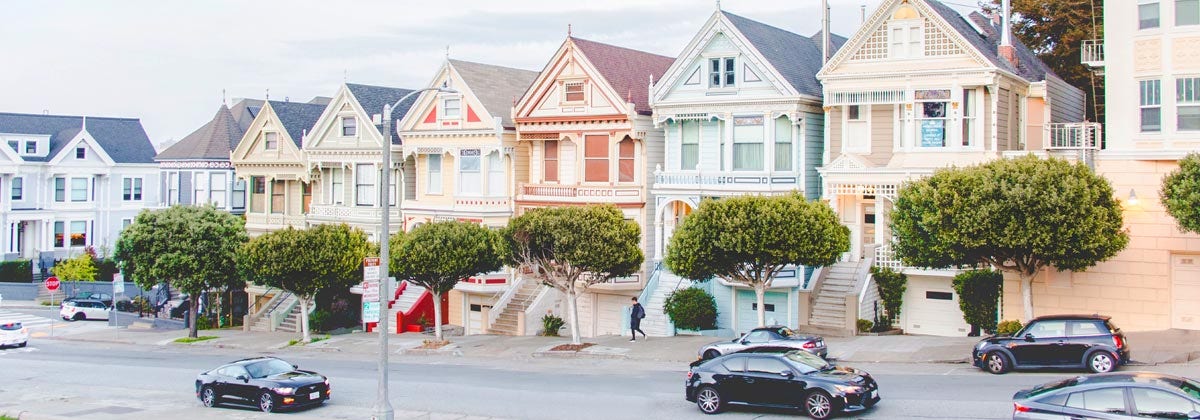 homes and cars in San Francisco