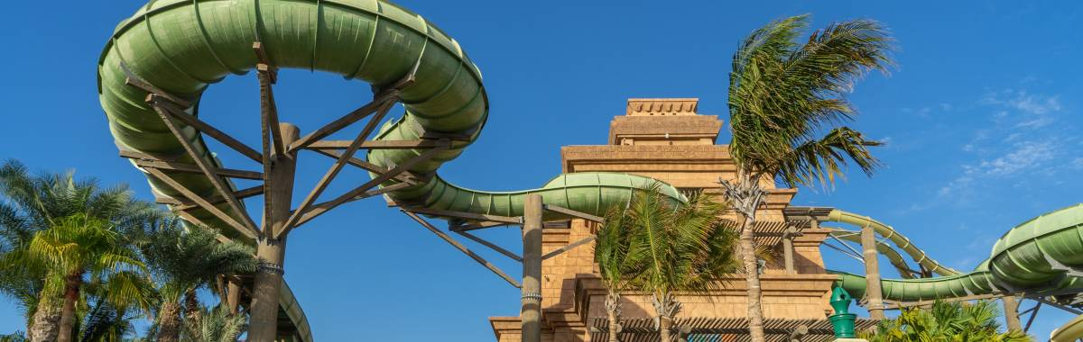 Dubai Aquaventure waterpark slide