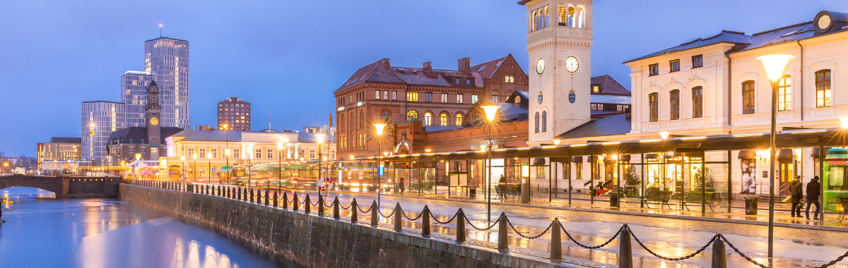 Downtown Swedish town 