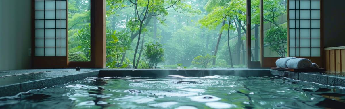 japanese onsen inside the building