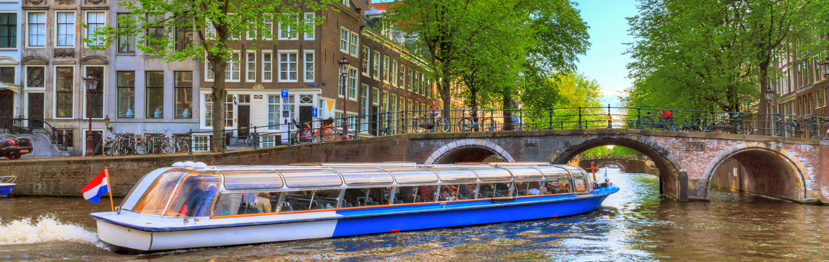 Cruise boat in Amsterdam