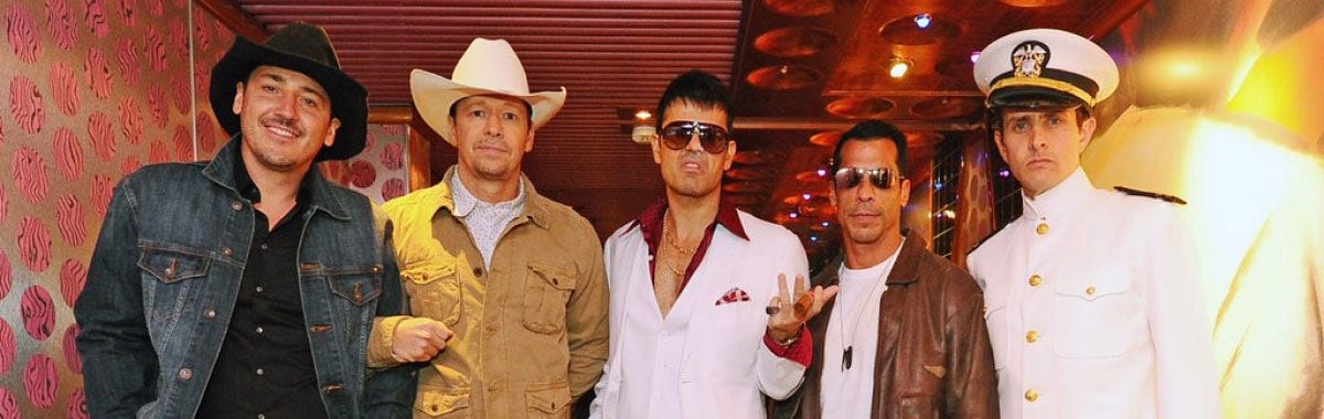 New Kids on the Block dressed up for their cruise