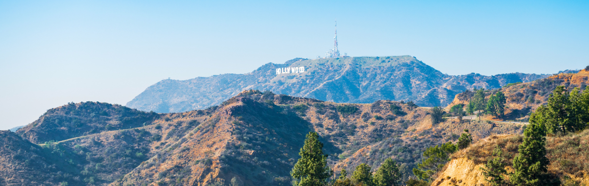Hollywood Sign on mountain in Los Angeles