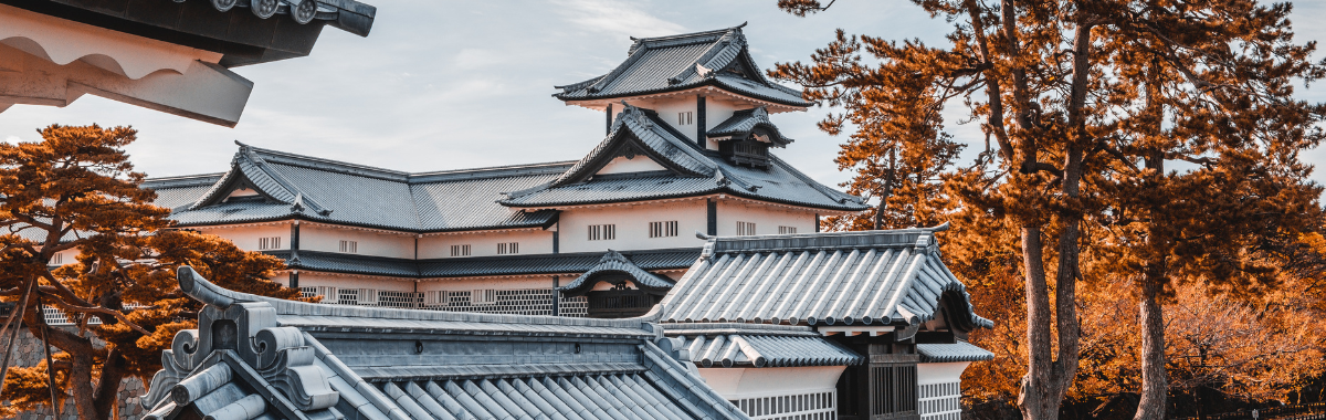 Japanese castle fortress