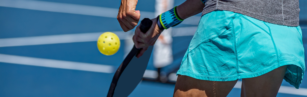 person playing pickleball