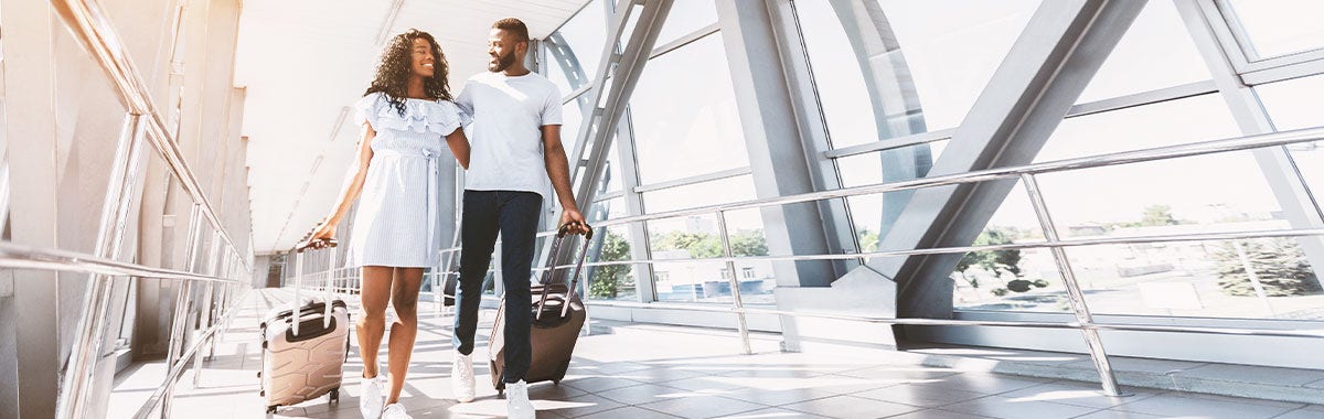 couple taking a short trip