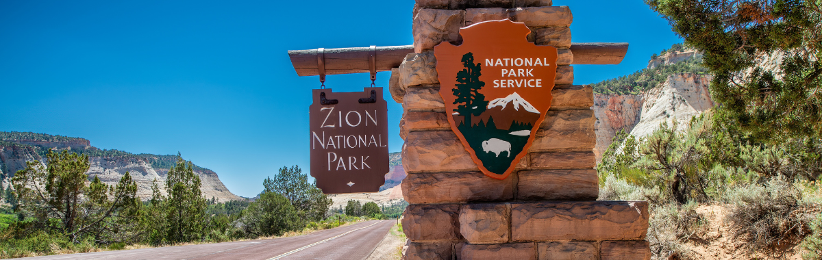 Zion National Park Sign