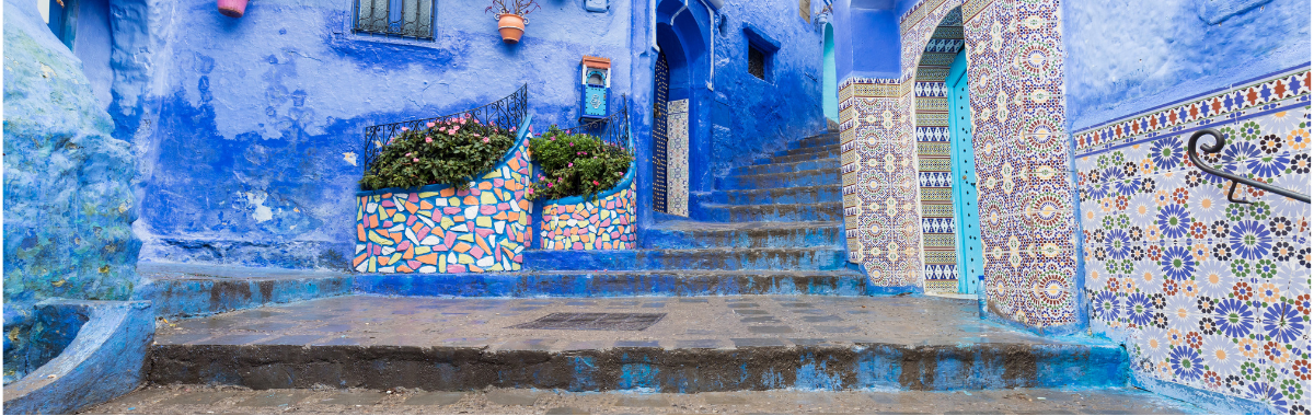 Blue tile Morocco City