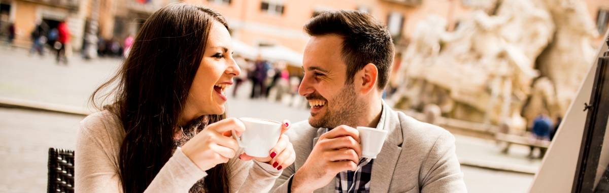 couple drinking coffee together