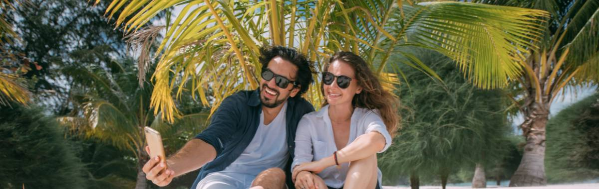 couple taking a selfie