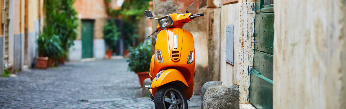Orange Italian Scooter