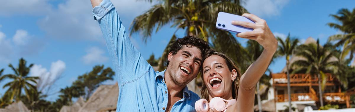 woman with beret looking at the Eiffel Tower in Paris, France