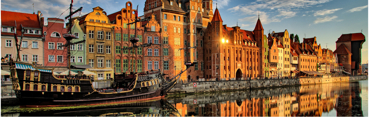 Old Ship next to Polish town