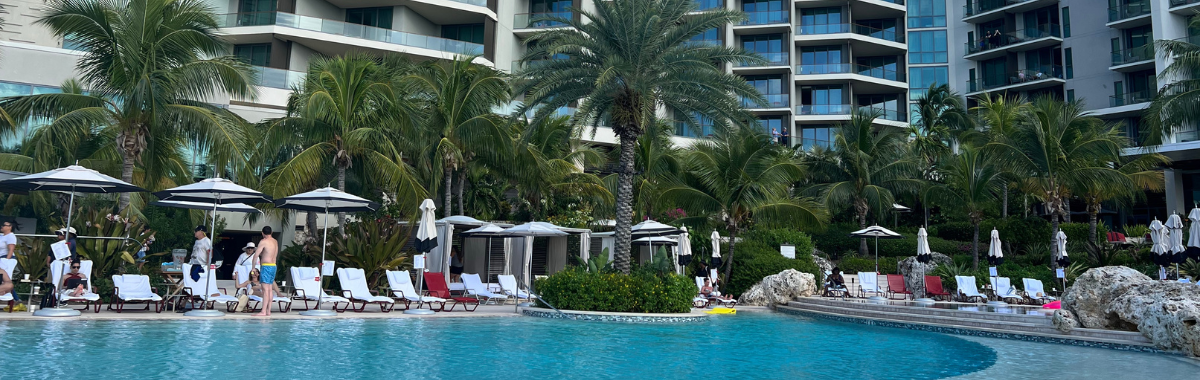 resort hotel and pool