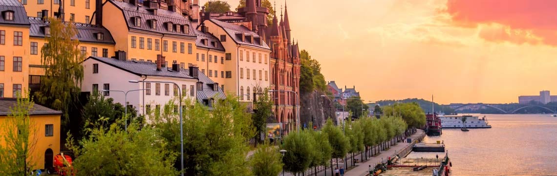 serene scene of Stockholm, Sweden