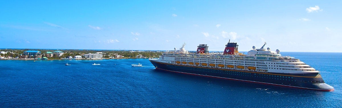 disney cruise ship coming into port