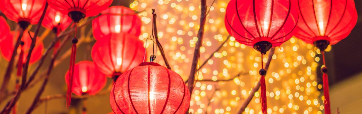 Chinese red lanterns