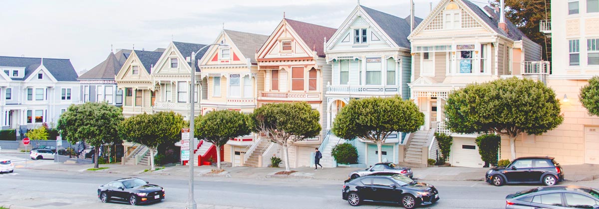 homes and cars in San Francisco