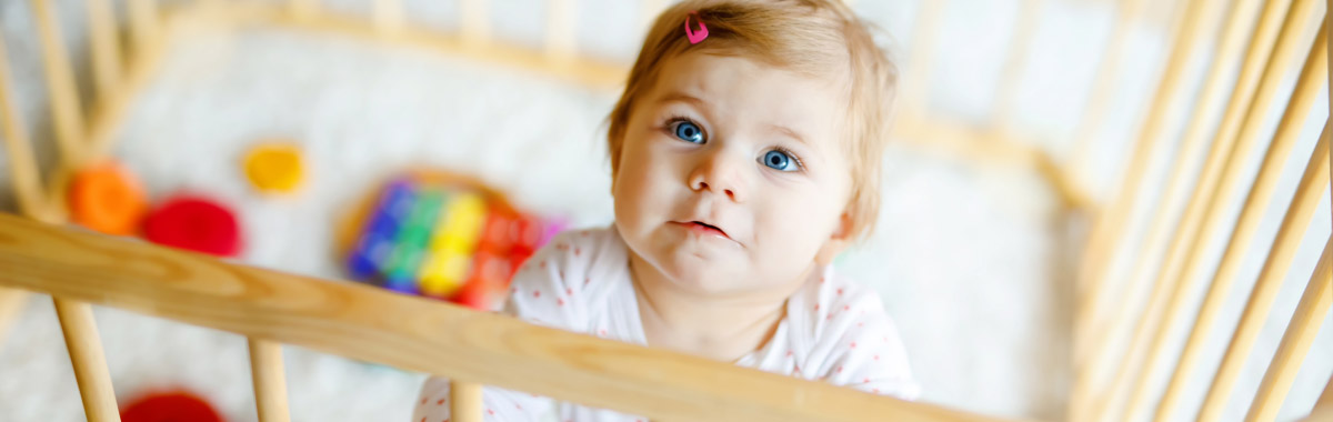 baby in a crib