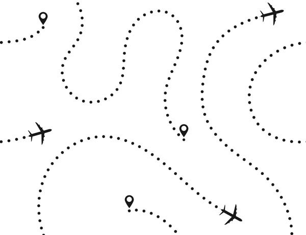 airplane paths