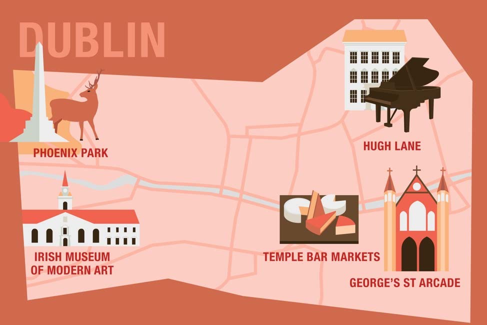 Free things to do in Dublin infographic